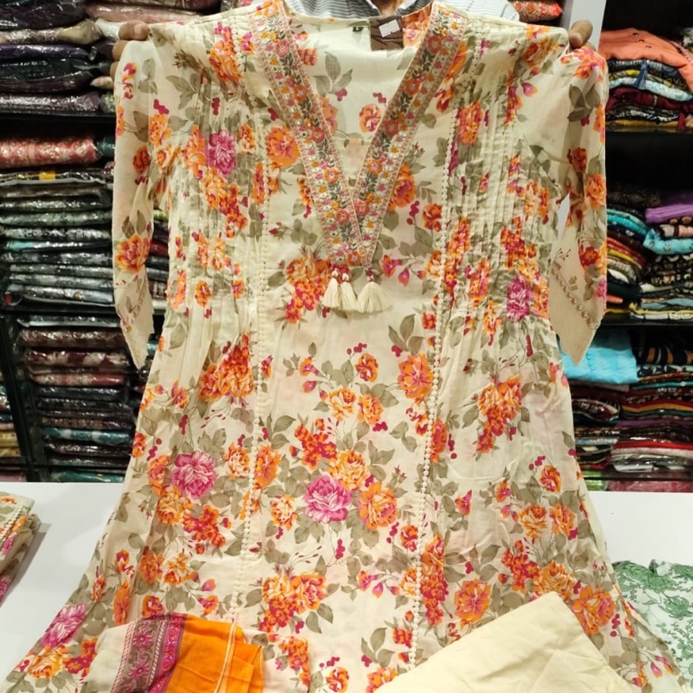 🌹PAKISTANI COTTON SHALWAR KAMEEZ ANARKALI STYLE🌹